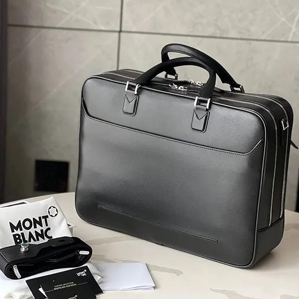 Cặp Xách Tay Montblanc Messenger Bag, Black Màu Đen