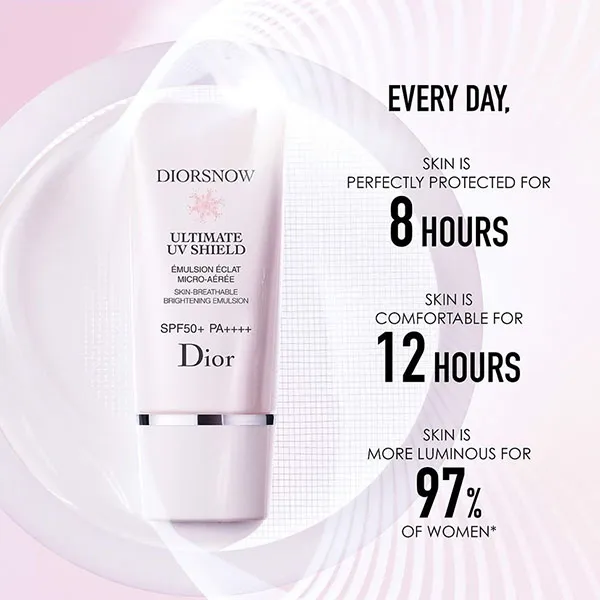 Diorsnow  Ultimate UV Shield SkinBreathable Brightening Emulsion  SPF  50 PA  DIOR