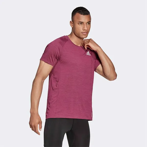 Áo Thun Nam Adidas Tshirt Chạy Bộ Màu Đỏ Thẫm - Thời trang - Vua Hàng Hiệu