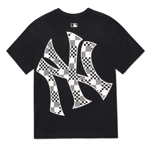 Áo Phông MLB Logo New York Yankees Tshirt 3ATSM8023-50BKS Màu Đen Size M - 3