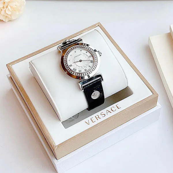 Đồng Hồ Versace Clock Vanity P5Q99D001S009 35mm Màu Đen Bạc