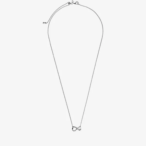 Dây Chuyền Pandora Sparkling Infinity Collier Necklace Màu Bạc QP - Trang sức - Vua Hàng Hiệu