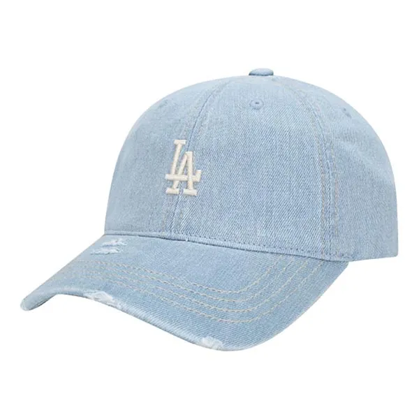 Mũ MLB Denim Damaged Ball Cap La Dodgers 32CPDZ111 Màu Xanh Bò