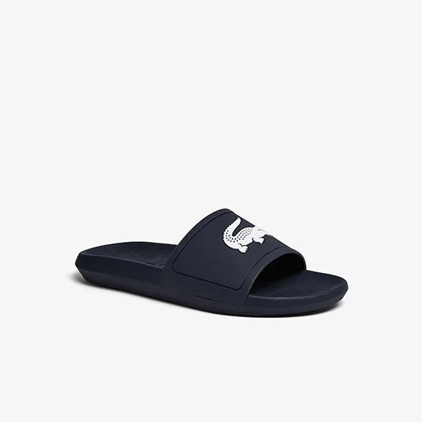 Dép Lacoste Men's Croco Water-Repellent Synthetic Slides Màu Navy Size 39.5