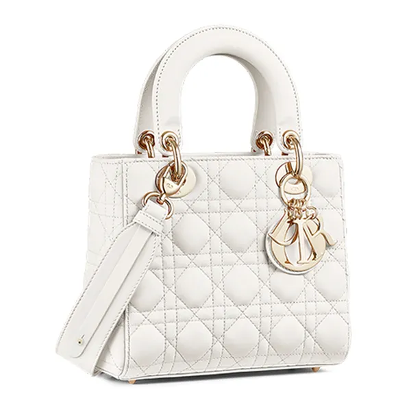 Túi Small Lady Dior Bag màu trắng 20cm best quality  Ruby Luxury