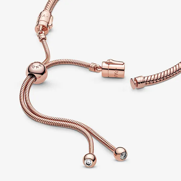 Vòng Đeo Tay Nữ Pandora Moments Snake Chain Slider Bracelet Vàng Hồng - Trang sức - Vua Hàng Hiệu