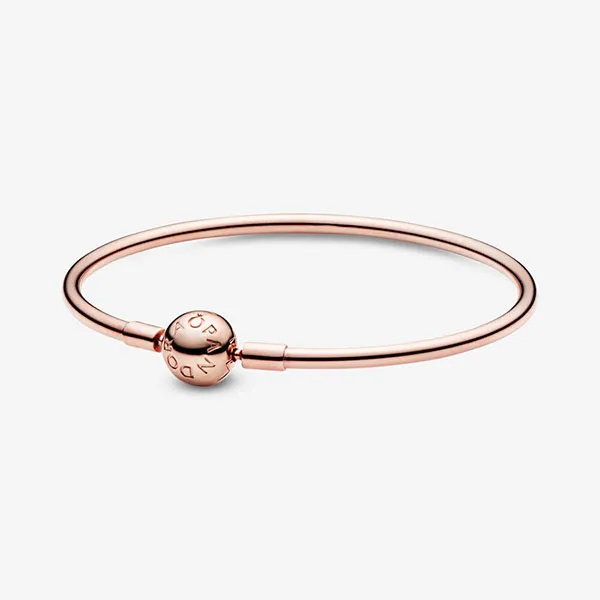 Vòng Đeo Tay Nữ Pandora Moments Bangle Màu Vàng Hồng Size 19 - Trang sức - Vua Hàng Hiệu