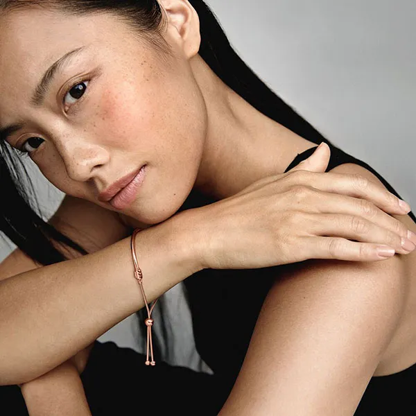 Vòng Đeo Tay Nữ Pandora Moments Slider Bangle Màu Vàng Hồng - Trang sức - Vua Hàng Hiệu