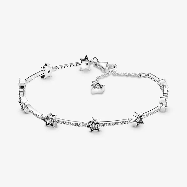 Vòng Đeo Tay Nữ Pandora Celestial Stars Bracelet 598498C01 Màu Bạc Size 16 - Trang sức - Vua Hàng Hiệu