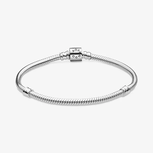 Vòng Đeo Tay Nữ Pandora Moments Barrel Clasp Snake Chain Bracelet 598816C00 Màu Bạc Size 16 - Trang sức - Vua Hàng Hiệu