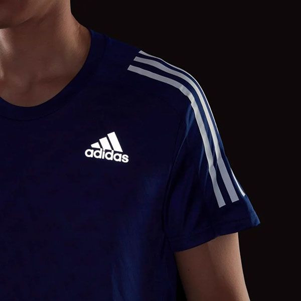 Áo Thun Chạy Bộ Adidas 3 Sọc Own The Run Tshirt Xanh Blue - 3