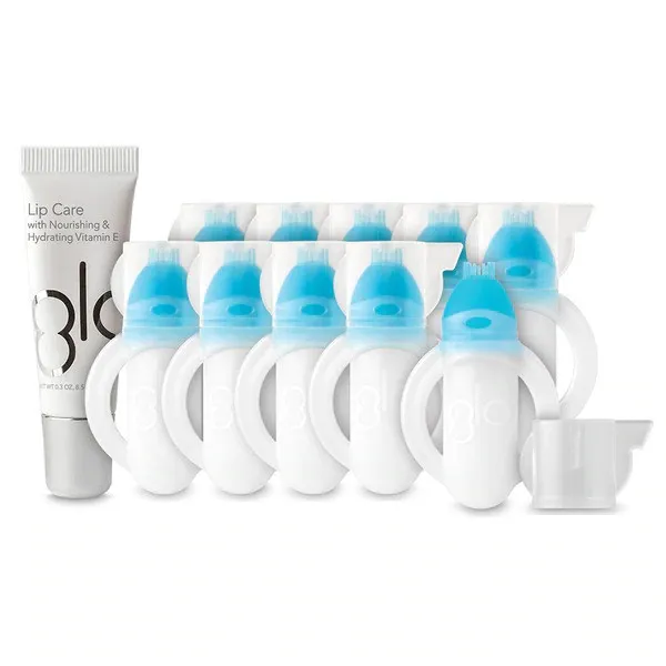 Set Làm Trắng Răng Và Chăm Sóc Môi Glo Science Glo Brilliant Teeth Whitening Vials 10 Pack Plus Lip Care - Chăm sóc răng miệng - Vua Hàng Hiệu