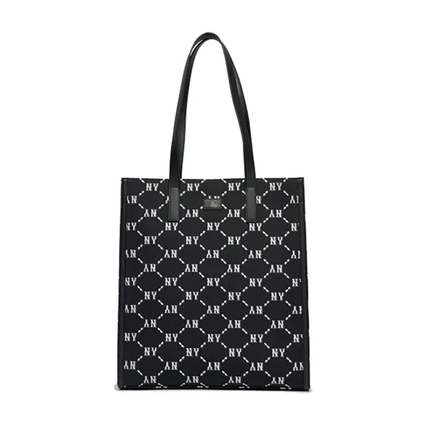Túi Tote MLB Monogram Diamond Jacquard Tote Bag New York Yankees 3AORM012N-50BKS Màu Đen
