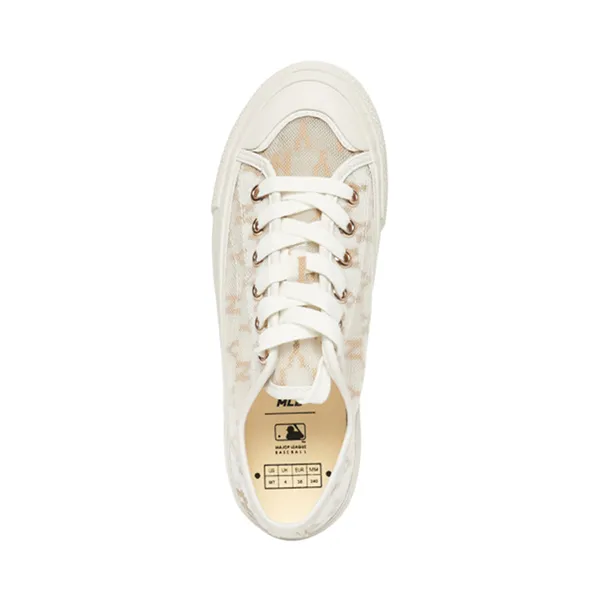 Giày Sneakers MLB Playball Mono Mesh New York Yankees 3ACVVMS2N-50BGD Màu Trắng Nâu Size 240