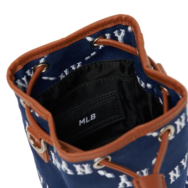 Túi Đeo Chéo Dây Rút MLB Monogram Diamond 3ABMS022N-50NYL Màu Xanh Navy