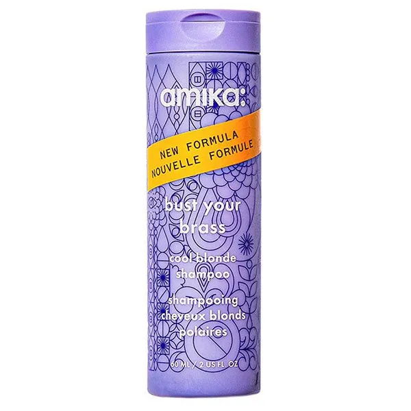 Bộ Sản Phẩm Chăm Sóc Tóc Amika Bust Your Brass Purple Blonde Mane-tenance Wash, Treat & Style Set 4 Món - Chăm sóc tóc - Vua Hàng Hiệu