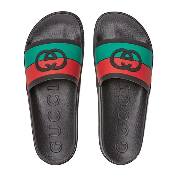 Dép Gucci Men's Interlocking G Slide Sandal Phối Màu Size 41 - 3