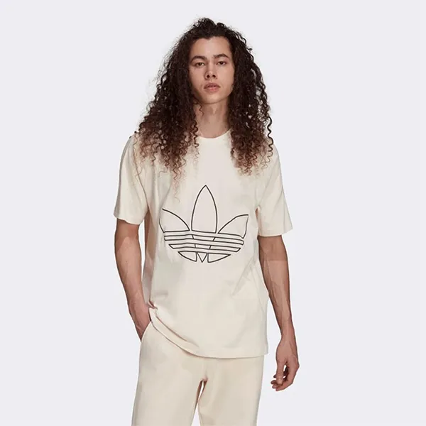 Áo Thun Nam Adidas Graphic Tricolor Tshirt Màu Trắng Đục Size M - Thời trang - Vua Hàng Hiệu