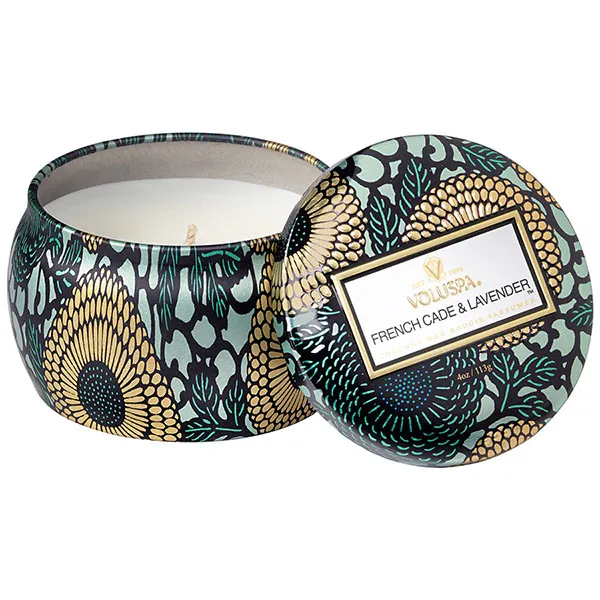 Bộ Nến Mini Voluspa Candle Set - Nissho-Soleil, Baltic Amber, French Cade & Lavender - Nến thơm - Vua Hàng Hiệu