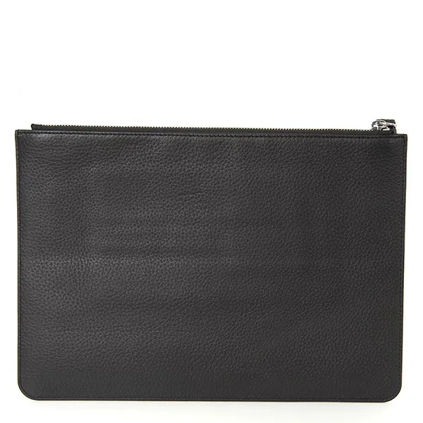 Túi Cầm Tay Lacoste Men's Croco Crew Clutch Bag Black Màu Đen