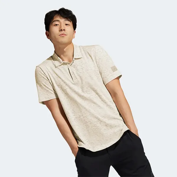 Áo Polo Nam Adidas Three Below Adicross Màu Vàng Nhạt Size S