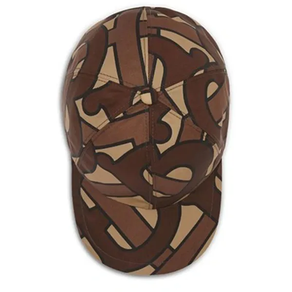 Mũ Burberry Exploded Tb Snapback Baseball Cap In Brown Màu Nâu
