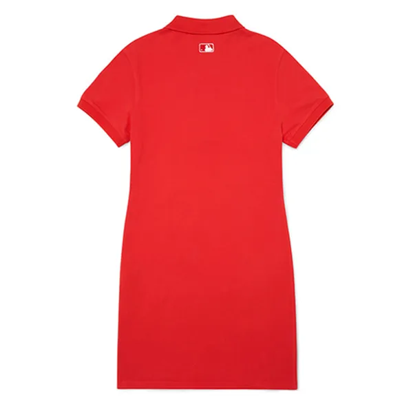 Váy Polo MLB Wms Pique Dress New York Yankees 3FOP00623-43RDL Màu Đỏ Size XS