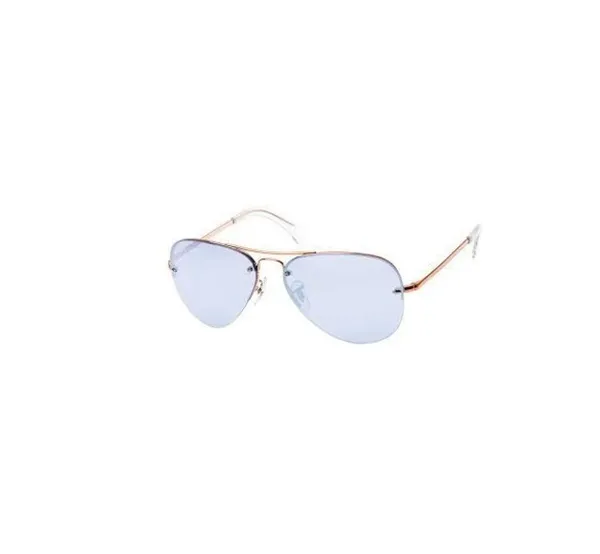 Kính Mát Rayban RB3449 90351U Bronze Copper Violet Mirror Màu Xanh Bạc