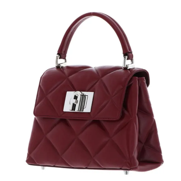 Túi Xách Furla 1927 Soft Mini Top Handle Bag Ciliegia Nero Màu Đỏ