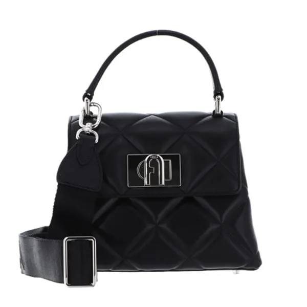 Túi Xách Furla 1927 Soft Mini Top Handle Bag Ciliegia Nero Màu Đen