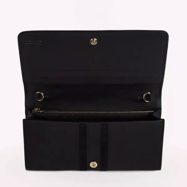 Túi Xách Furla Sirena Chain Wallet L Nero Màu Đen
