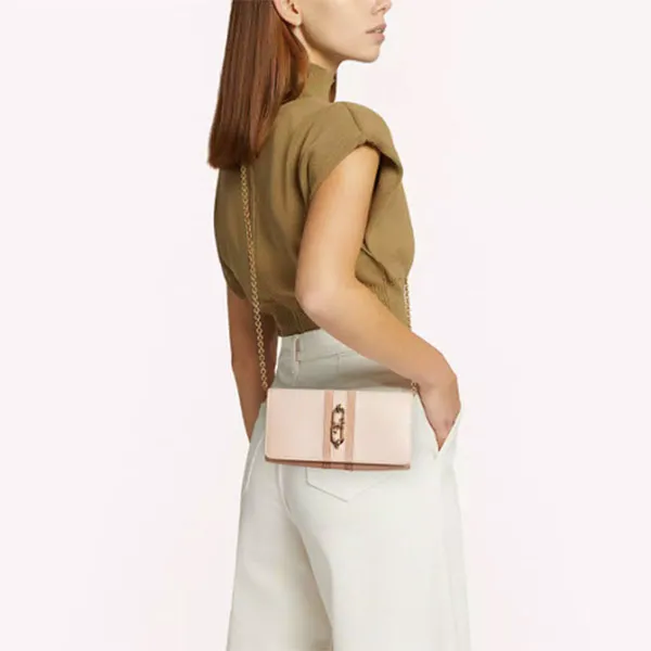 Túi Xách Furla Sirena Chain Wallet L Bon Bon Màu Da - Túi xách - Vua Hàng Hiệu