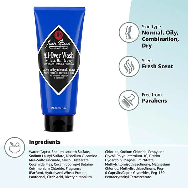 Bộ Chăm Sóc Da Cho Nam Jack Black Beard Grooming Kit 4 Món - Mỹ phẩm - Vua Hàng Hiệu
