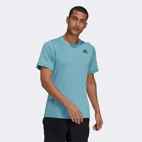 Áo Thun Nam Adidas Tennis Freelift Tshirt Màu Xanh Nhạt - 3