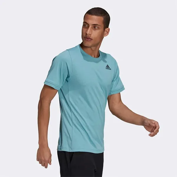 Áo Thun Nam Adidas Tennis Freelift Tshirt Màu Xanh Nhạt - 1