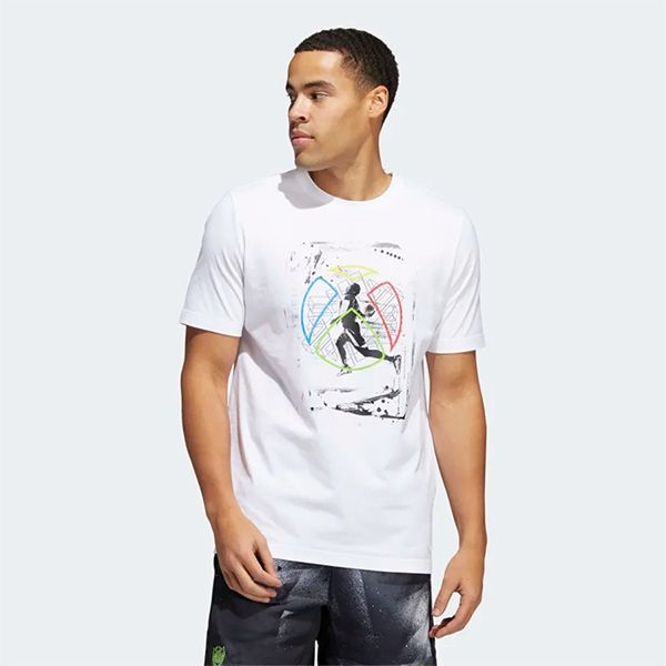 Áo Thun Nam Adidas Donovan Mitchell x Xbox Tee Tshirt Màu Trắng Size M - 1
