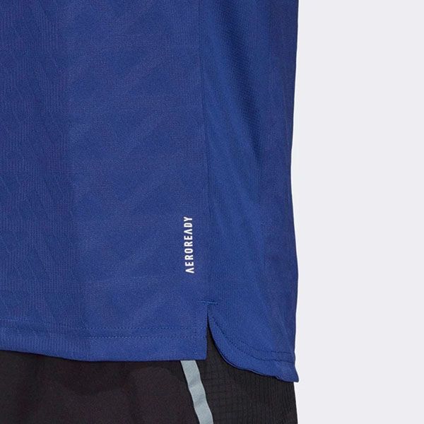 Áo Thun Chạy Bộ Adidas 3 Sọc Own The Run Tshirt Xanh Blue - 4