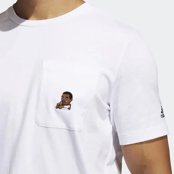 Áo Thun Adidas Dame Avatar Pocket Tee Tshirt Màu Trắng - Thời trang - Vua Hàng Hiệu