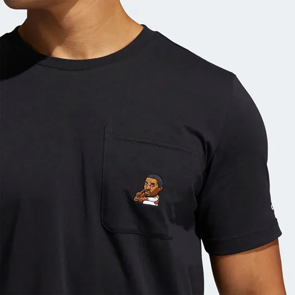 Áo Thun Adidas Dame Avatar Pocket Tee Tshirt Màu Đen - Thời trang - Vua Hàng Hiệu