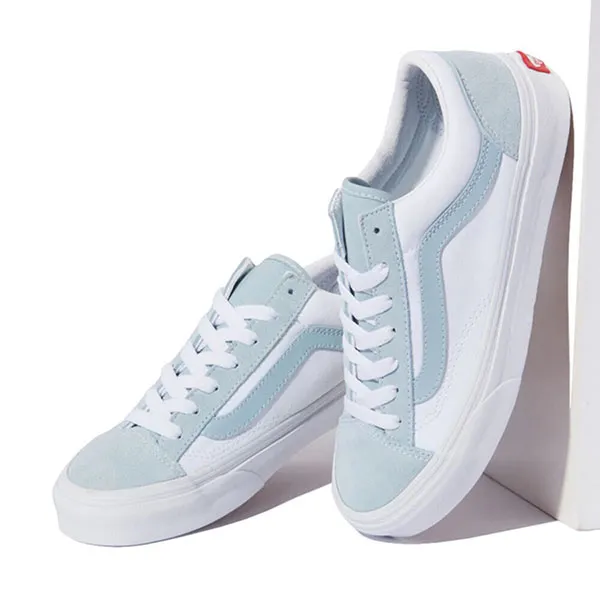 Giày Sneakers Vans Old Skool Style 36 Classic Sport Màu Xanh Trắng Size 36.5 - Giày - Vua Hàng Hiệu