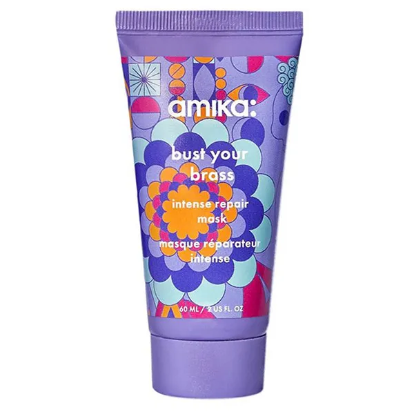 Bộ Sản Phẩm Chăm Sóc Tóc Amika Bust Your Brass Purple Blonde Mane-tenance Wash, Treat & Style Set 4 Món - Chăm sóc tóc - Vua Hàng Hiệu