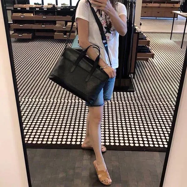 Cặp Xách Tay Coach Nam Hamilton Portfolio Brief In Signature Canvas F77858 Màu Đen - Túi xách - Vua Hàng Hiệu