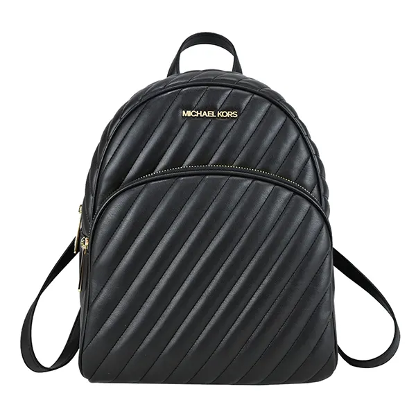 Balo Michael Kors MK Abbey Quilted Leather Backpack Màu Đen - 1