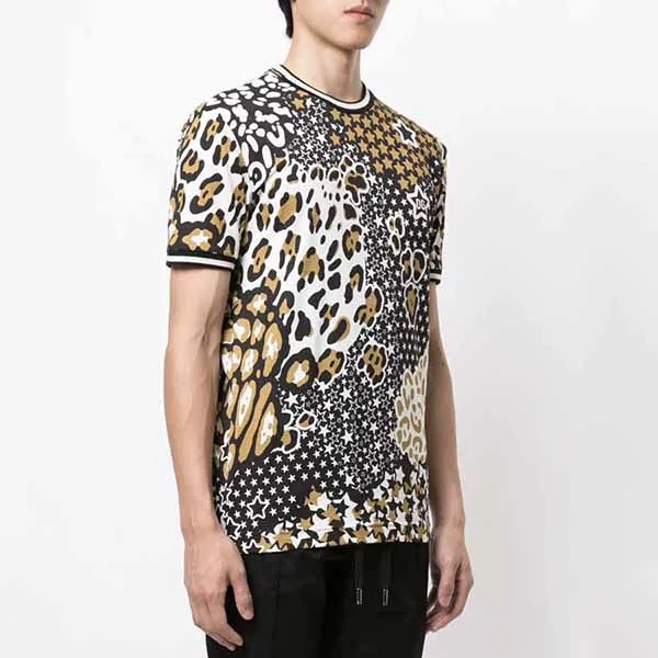 Áo Phông Nam Dolce & Gabbana D&G G8KW5T-FI7GL Màu Đen Vàng