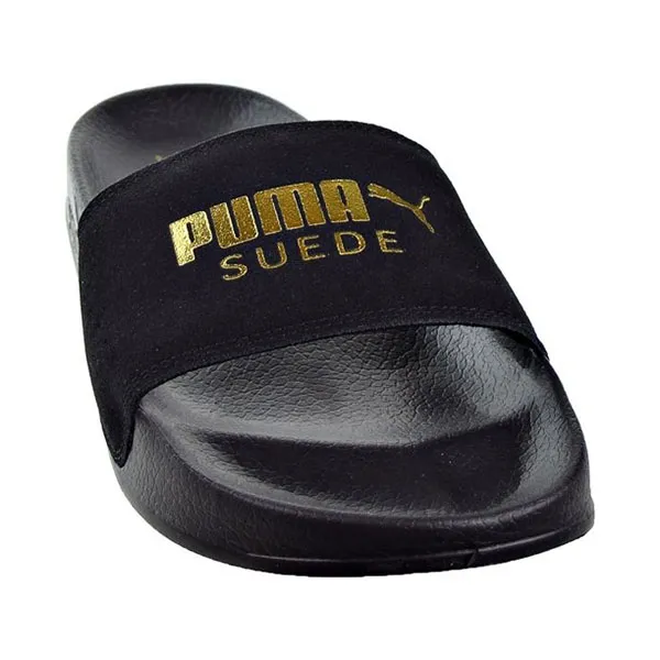 Dép Puma Leadcat Suede Slides Team Gold 365758-01 Màu Đen Size 42