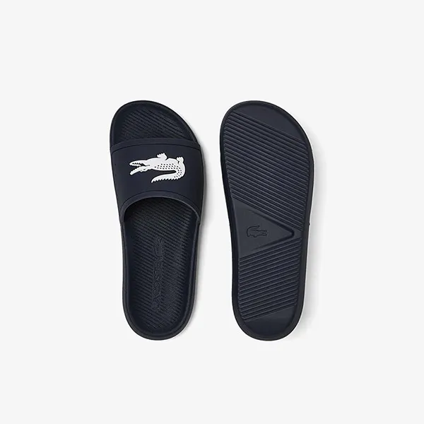 Dép Lacoste Men's Croco Water-Repellent Synthetic Slides Màu Navy Size 39.5