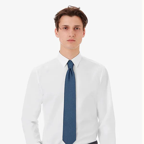 Cà Vạt Hermès Faconnee H Màu Xanh Navy