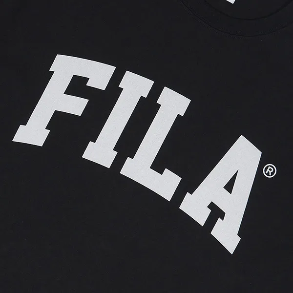 Áo Thun Unisex Fila New Prep Arch Logo Màu Đen - Thời trang - Vua Hàng Hiệu