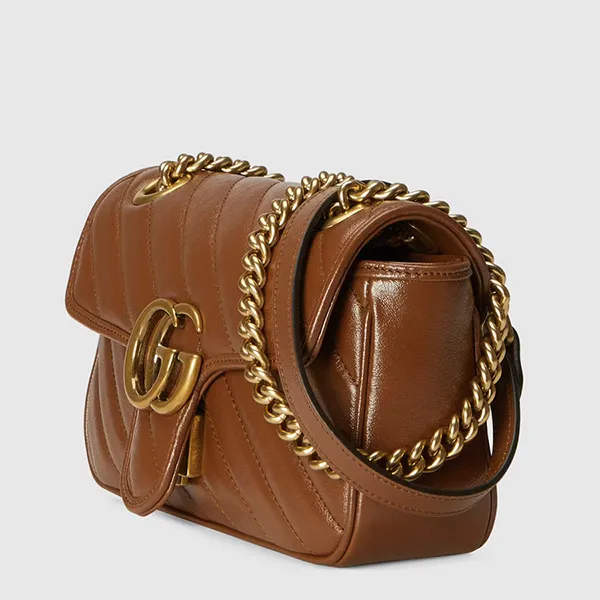Túi Xách Gucci GG Marmont Mini Matelassé Shoulder Bag Màu Nâu - Túi xách - Vua Hàng Hiệu