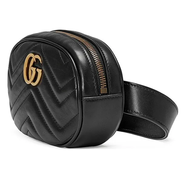 Túi Gucci GG Marmont Matelasse Belt Bag Màu Đen - 3